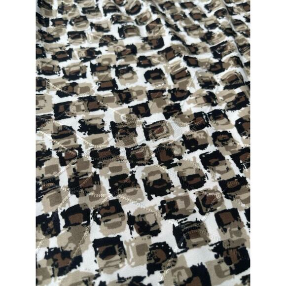 Snoskins Double Knit Jacquard Abstract Print Pull On Pants - Size Small - Picture 4 of 9